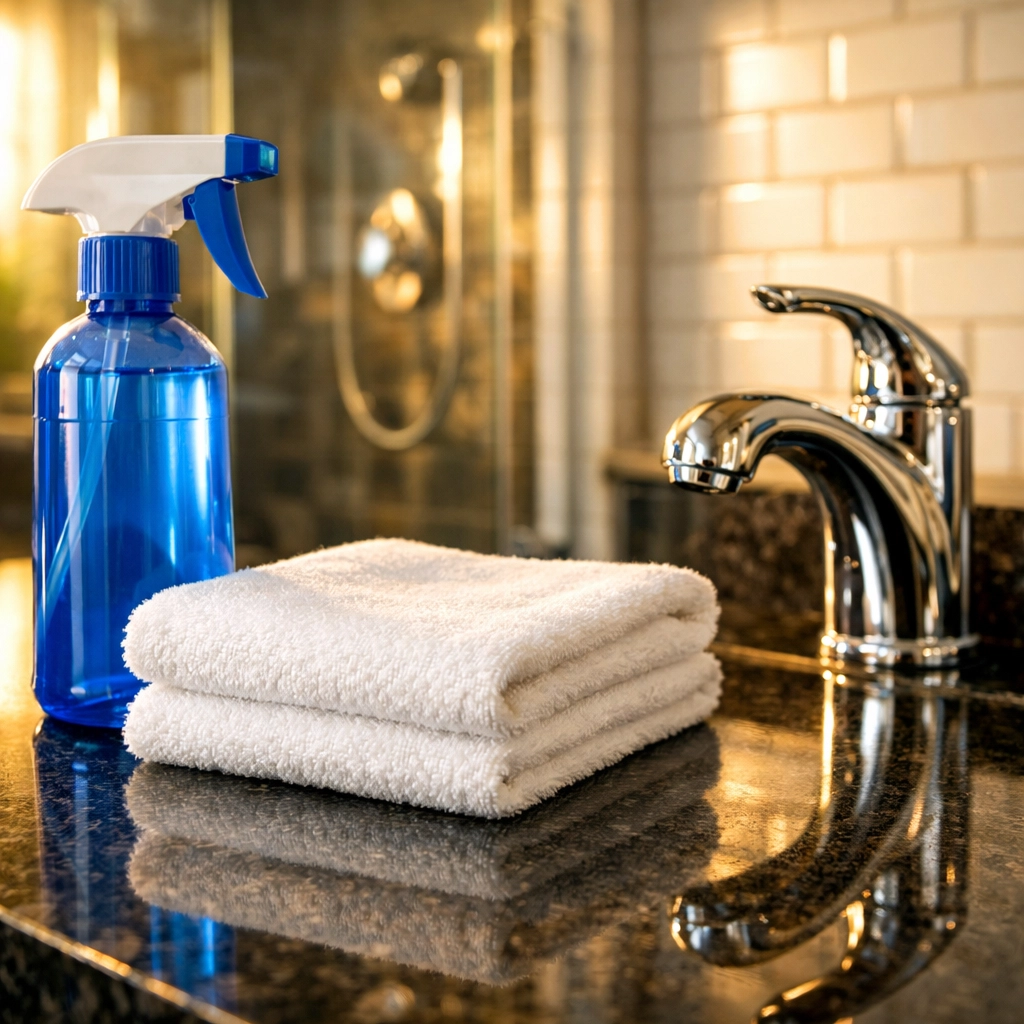Professional cleaning supplies used by high-quality House Cleaning Services Worcester MA.