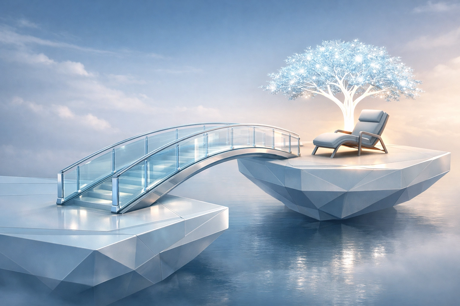 Bridge to a secure retirement destination illustrating 401k rollover options when leaving a job.