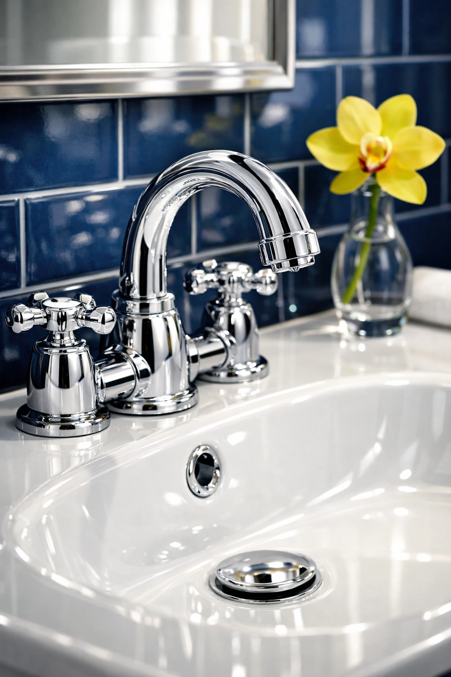 Detailed view of a sanitized luxury bathroom following professional deep cleaning in Leominster MA.