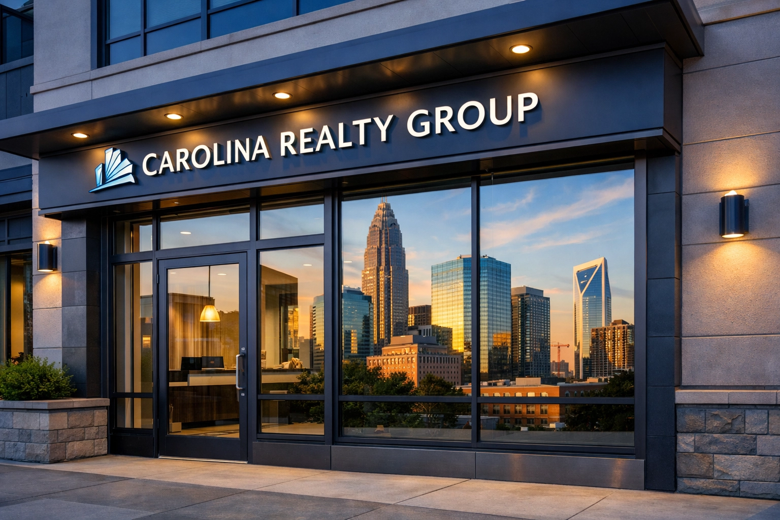 Professional business storefront in Charlotte Raleigh North Carolina market