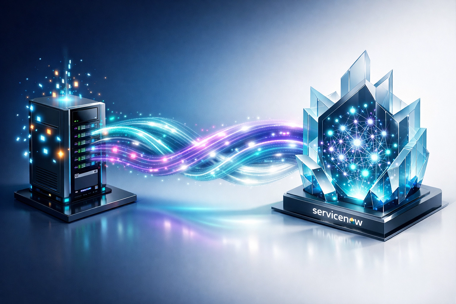 Bidirectional AI agent communication between monitoring platform and ServiceNow ITOM