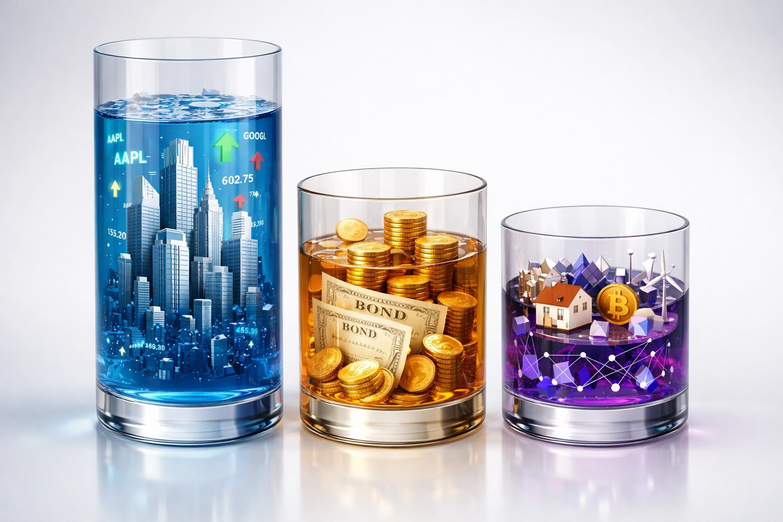 40/30/30 portfolio allocation: 40% equities, 30% bonds, 30% alternative investments