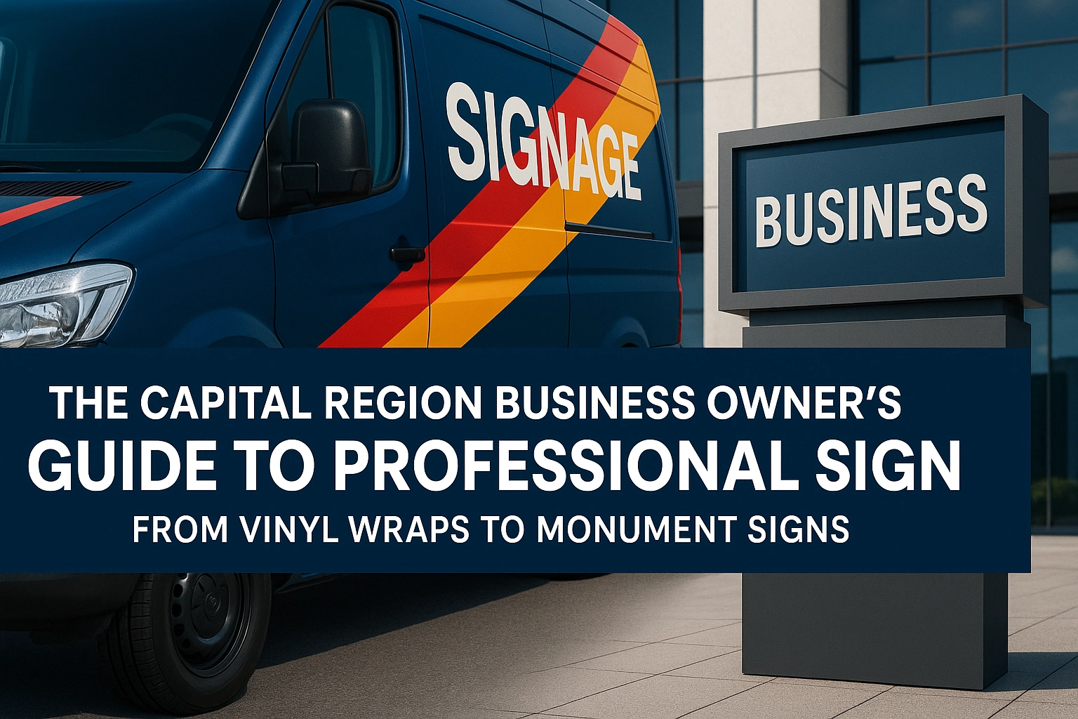 The Capital Region Business Owner&#39;s Guide to Professional Signage: From Vinyl Wraps to Monument Signs