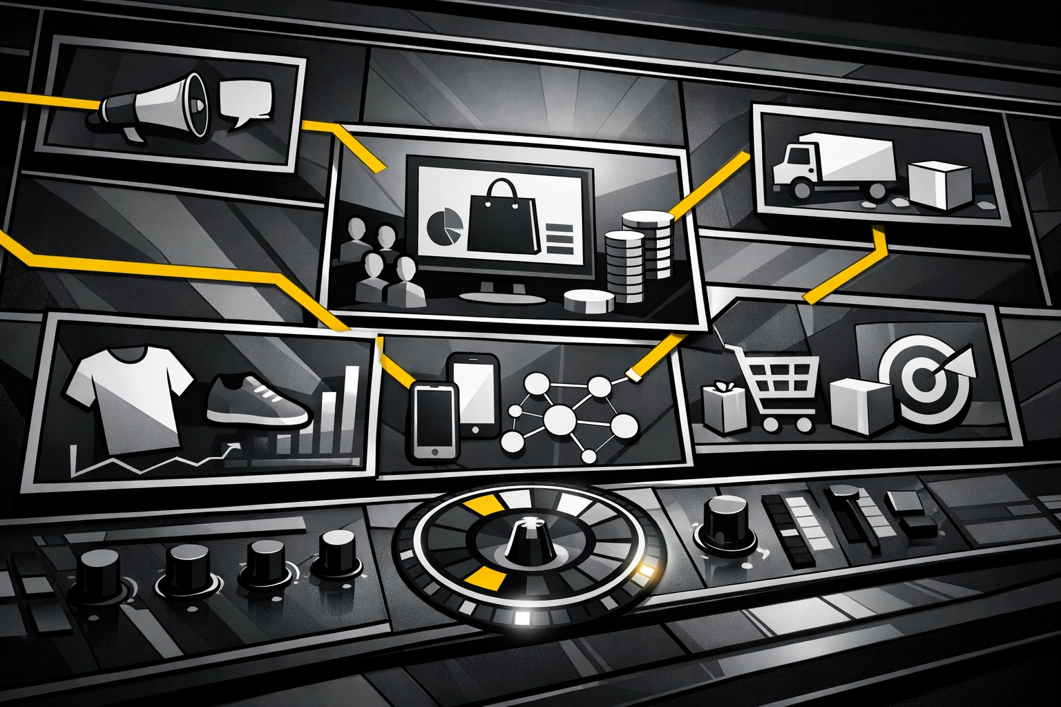 Amazon PPC campaign structure dashboard organizing products and ad spend for efficient scaling
