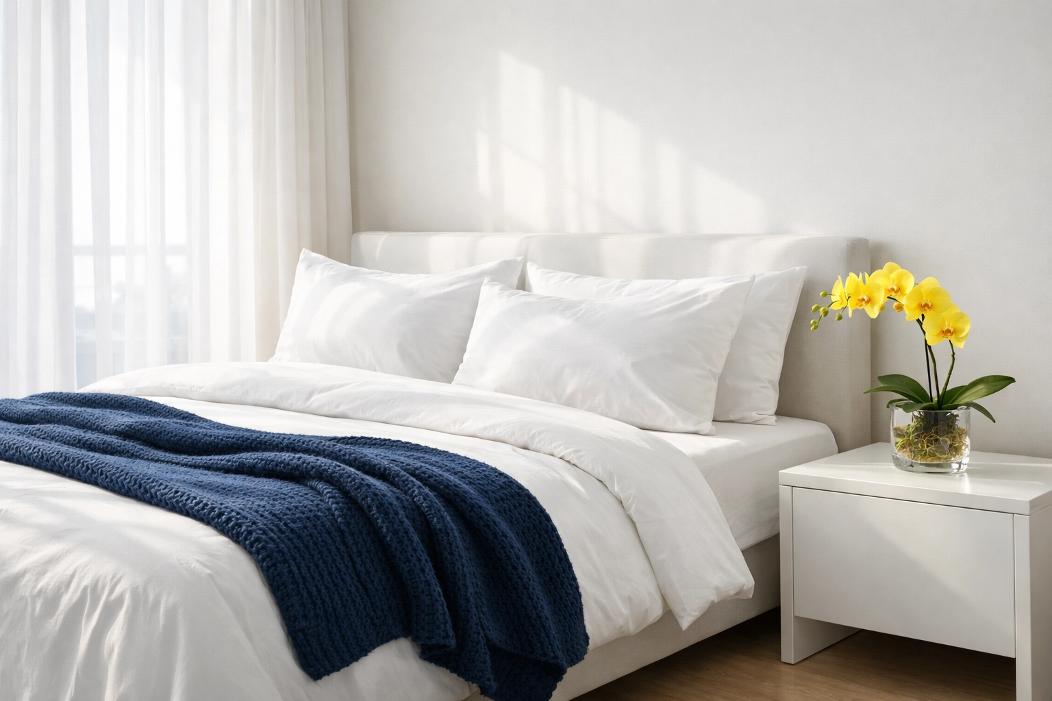 Pristine master bedroom showcasing high-end eco-friendly cleaning in North Andover.