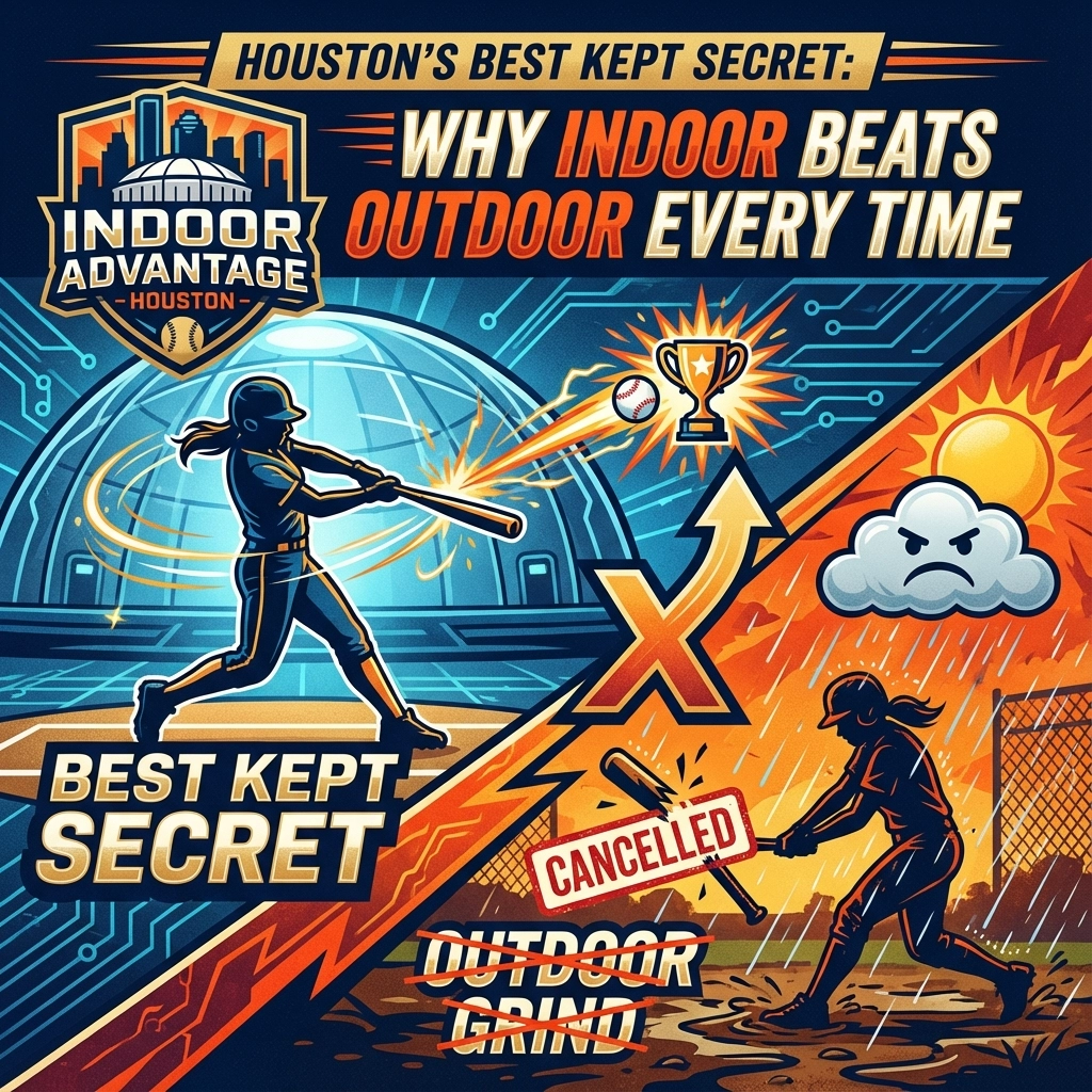 Houston's Best Kept Secret: Why Indoor Softball Training Beats Outdoor Practice Every Time