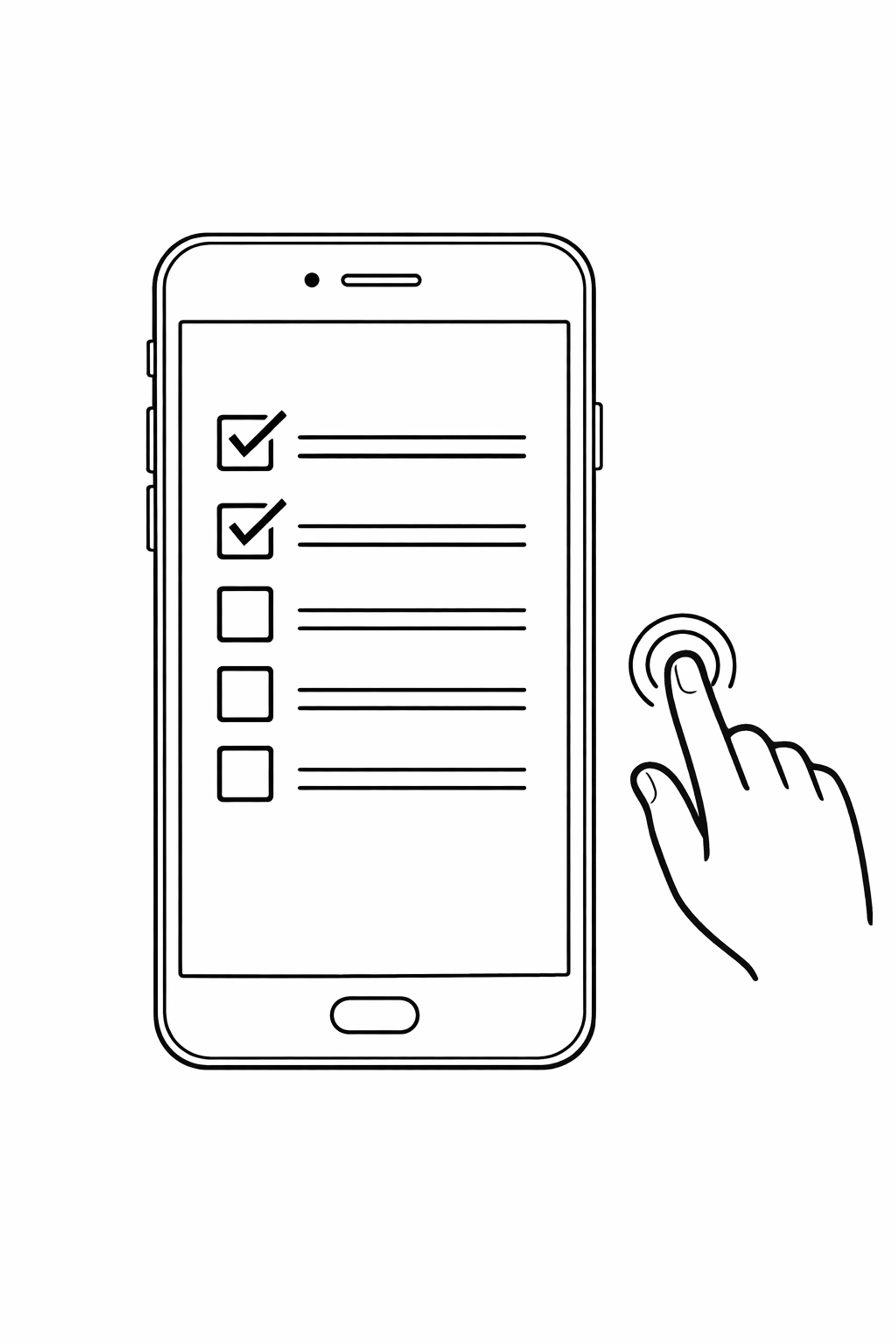 Mobile checklist showing digital SOPs accessible for electrical field technicians