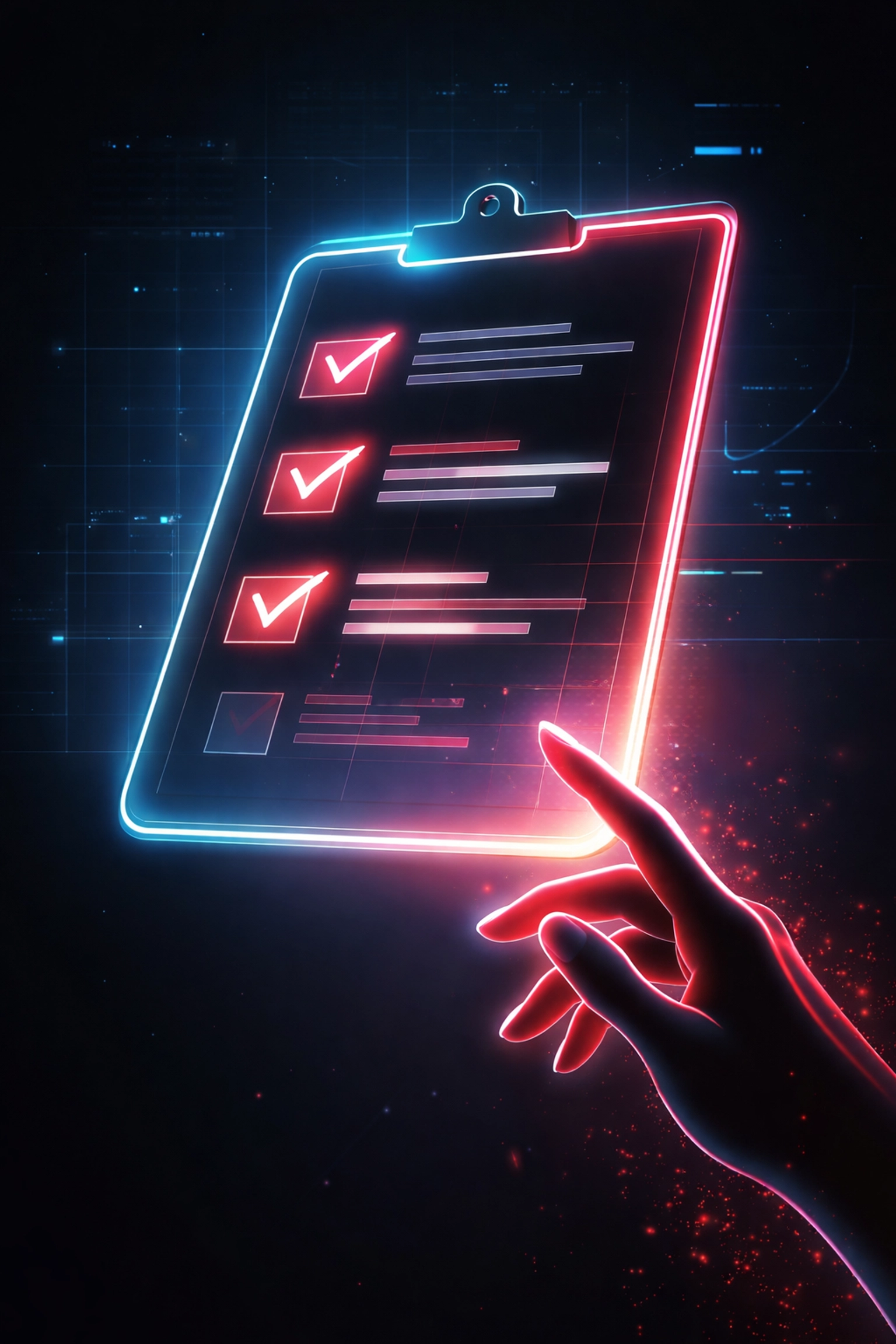 Digital task checklist representing automation tools for non-technical business owners