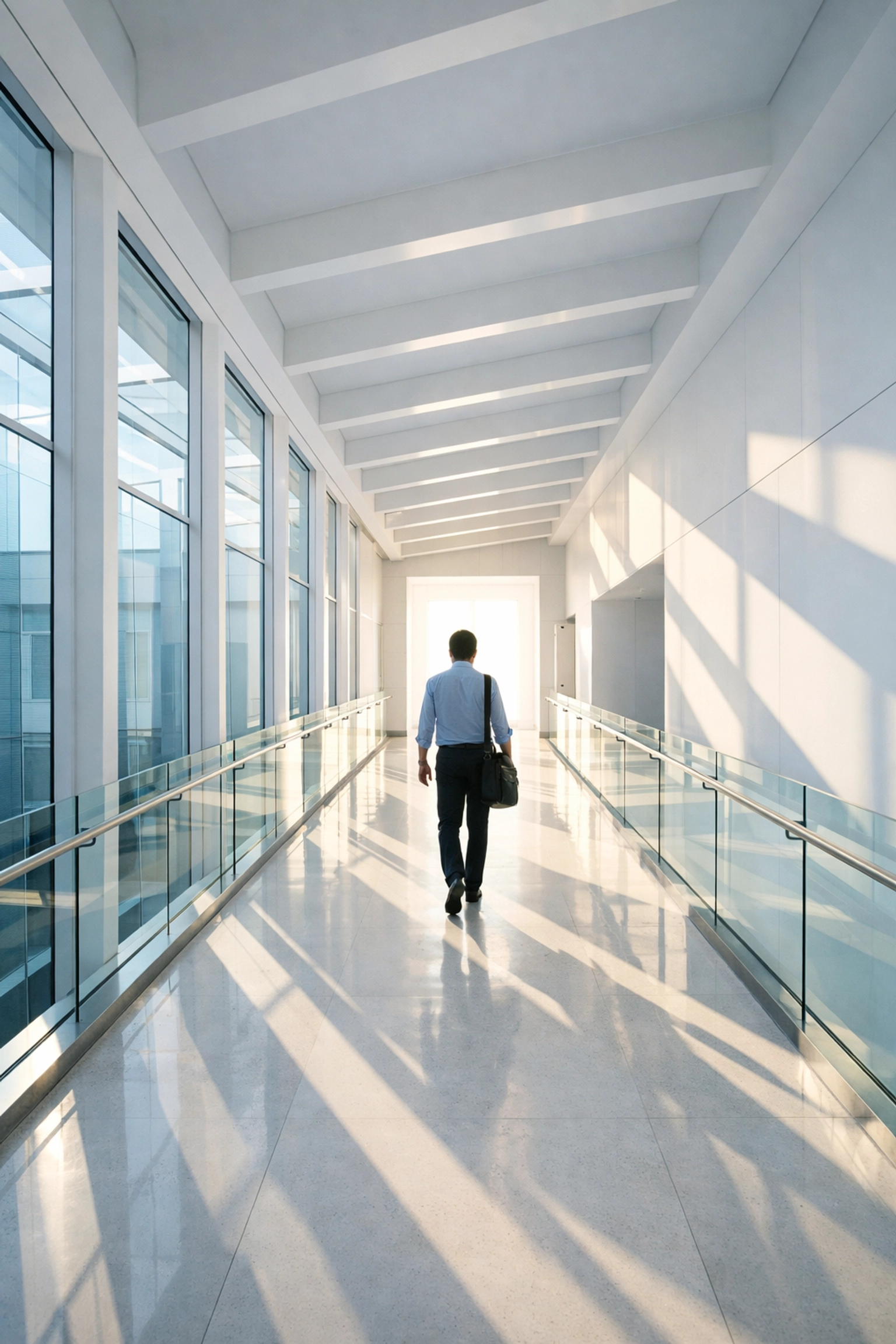 A professional following a clear sales funnel strategy through automated workflow progression.