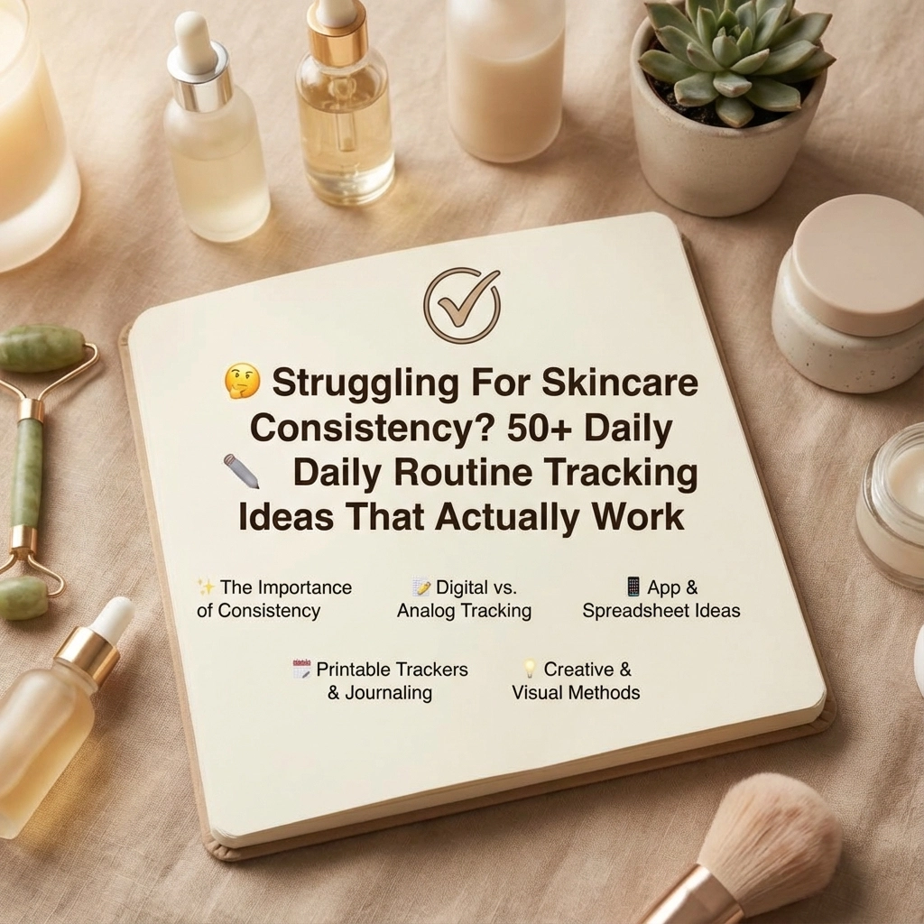 📊 Struggling For Skincare Consistency? 50+ Daily Routine Tracking Ideas That Actually Work