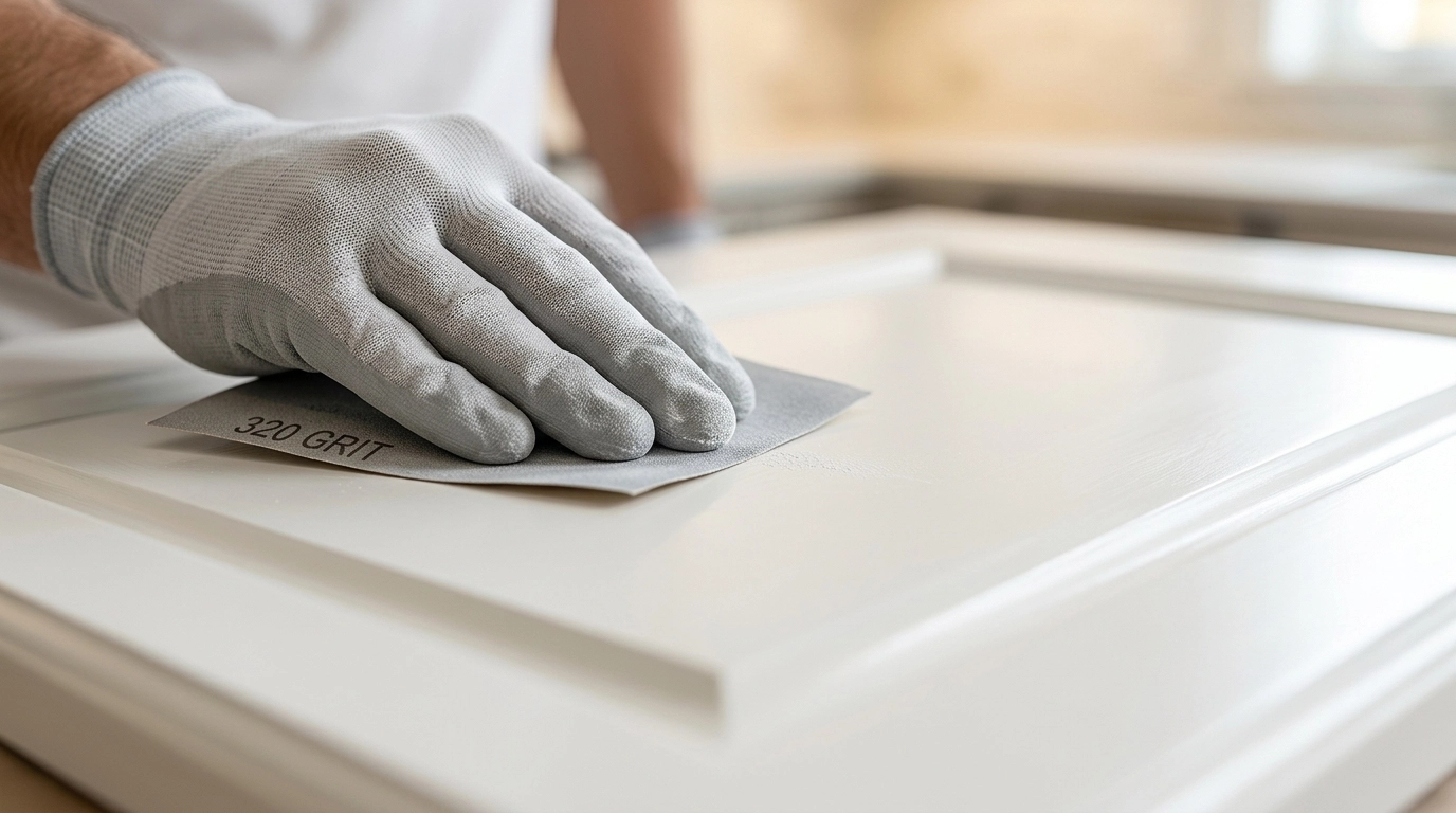 Macro of 320 Grit Sanding