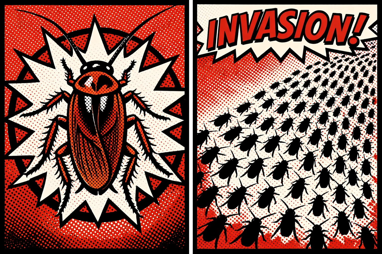 German cockroach identification showing distinctive two dark stripes and rapid reproduction pattern