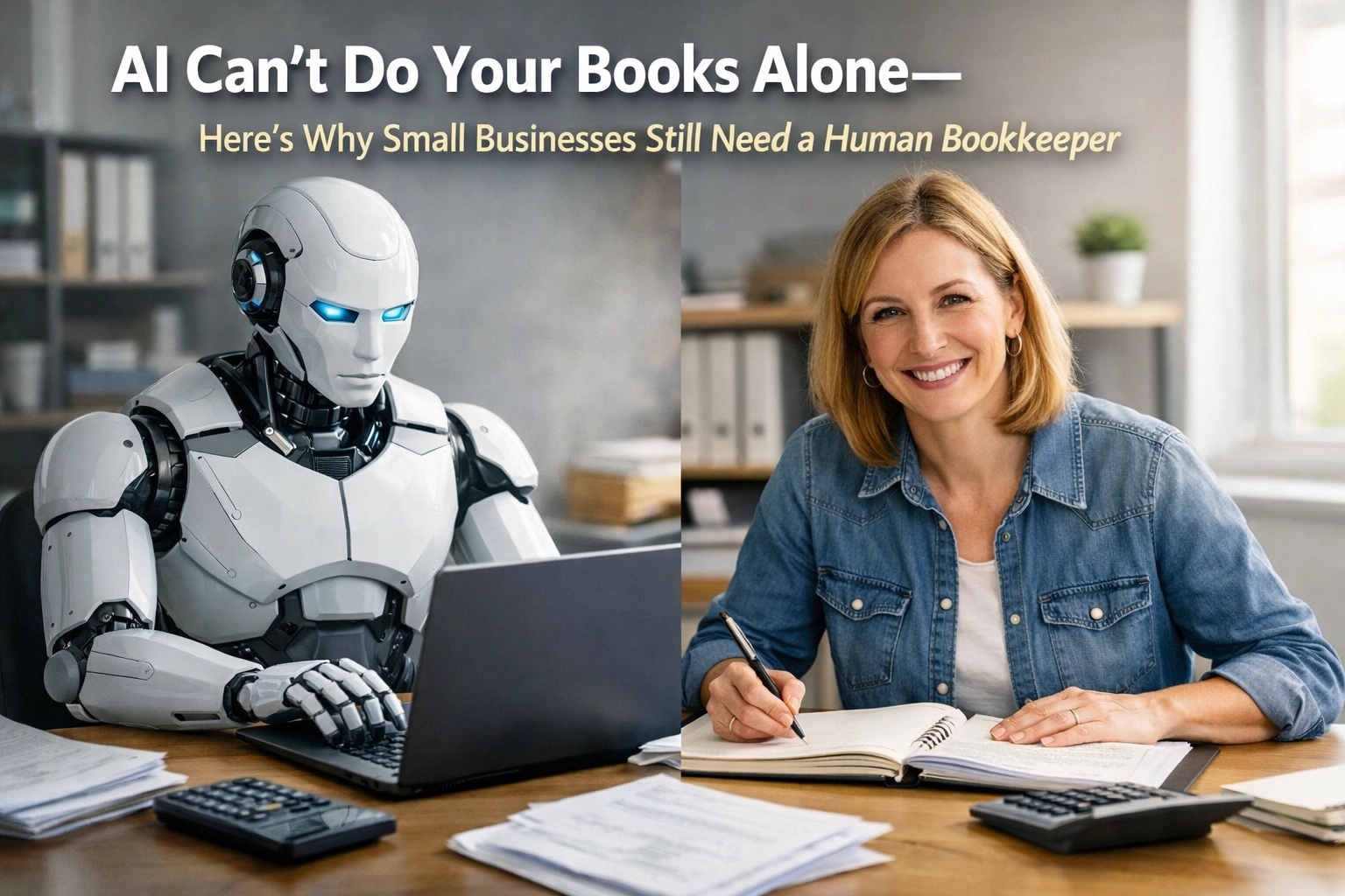 [HERO] AI Can't Do Your Books Alone, Here's Why Small Businesses Still Need a Human Bookkeeper