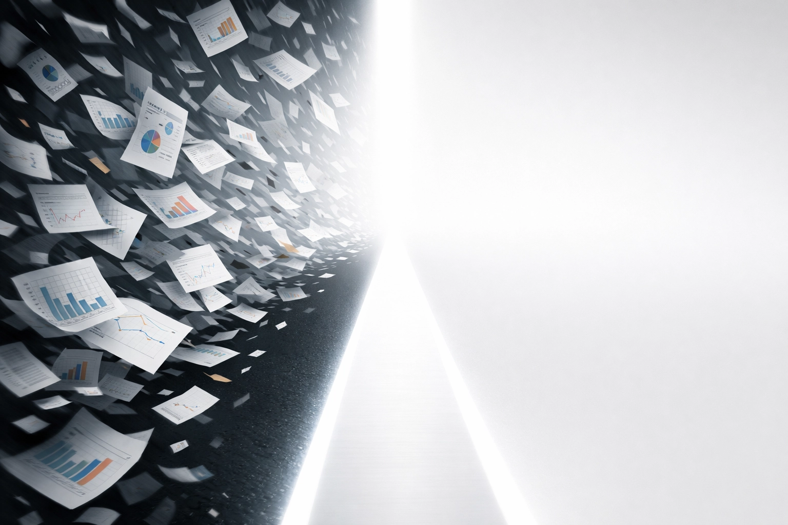 Clear path emerging through financial paperwork illustrating actionable institutional risk strategies.