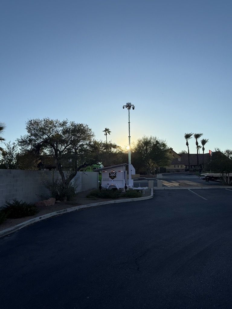 360 View LLC Solar-Powered Mobile Surveillance Trailer