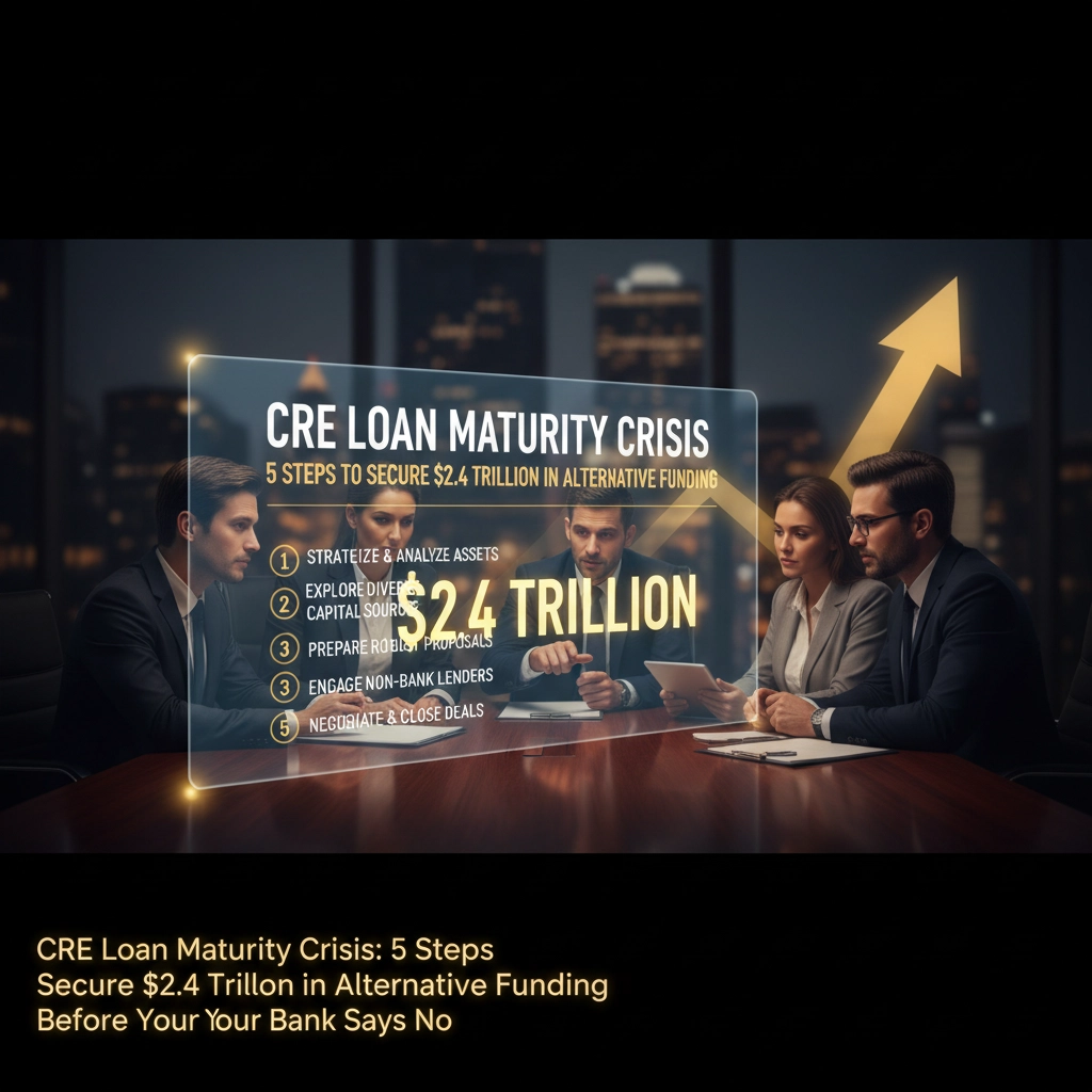 CRE Loan Maturity Crisis: 5 Steps How to Secure $2.4 Trillion in Alternative Funding Before Your Bank Says No