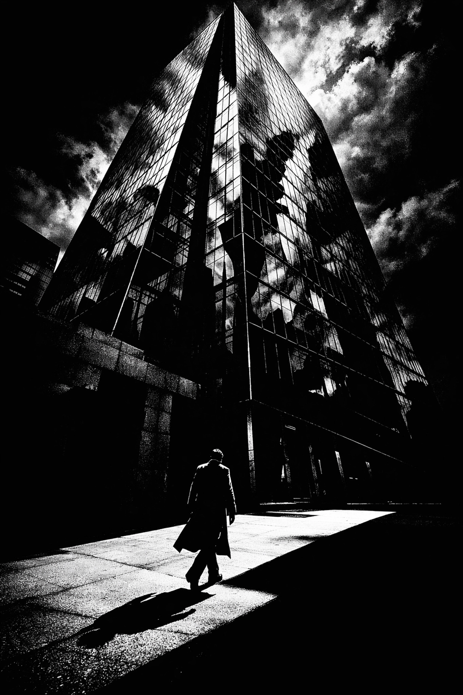 High-contrast black and white urban photo, demonstrating monochrome sensor trends in today's photography news.