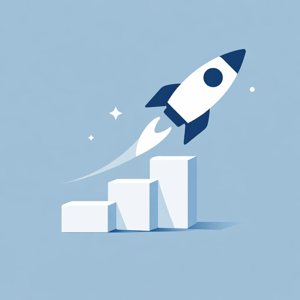 Símbolo de crecimiento que representa cómo subir mi score de crédito rápidamente.