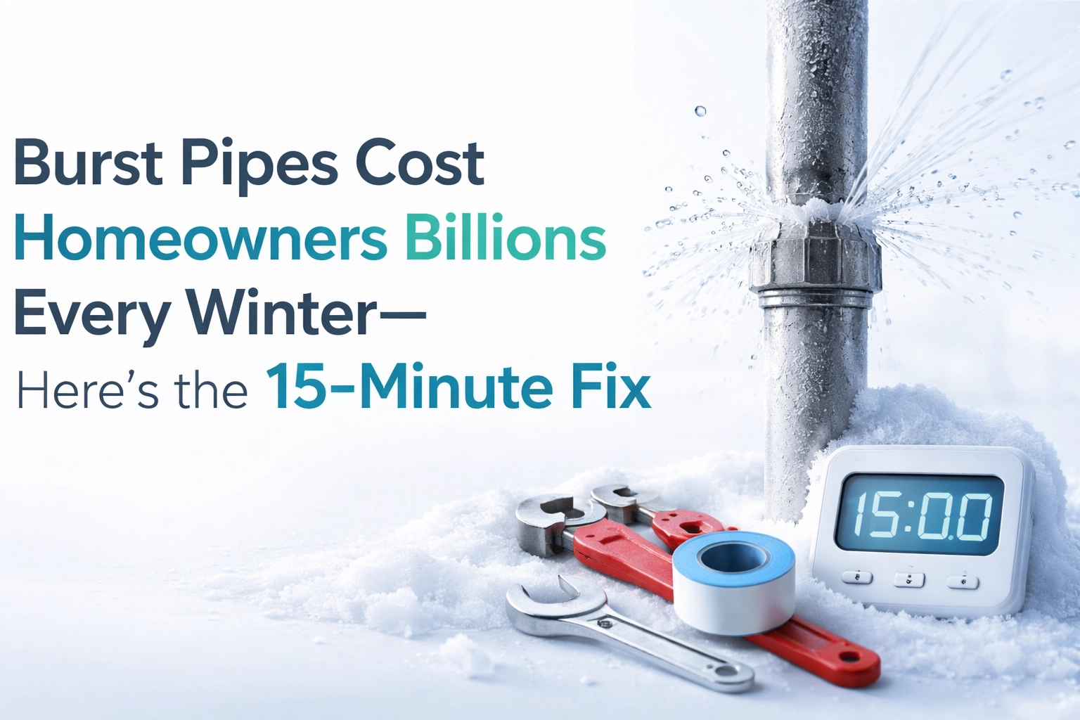[HERO] Burst Pipes Cost Homeowners Billions Every Winter, Here