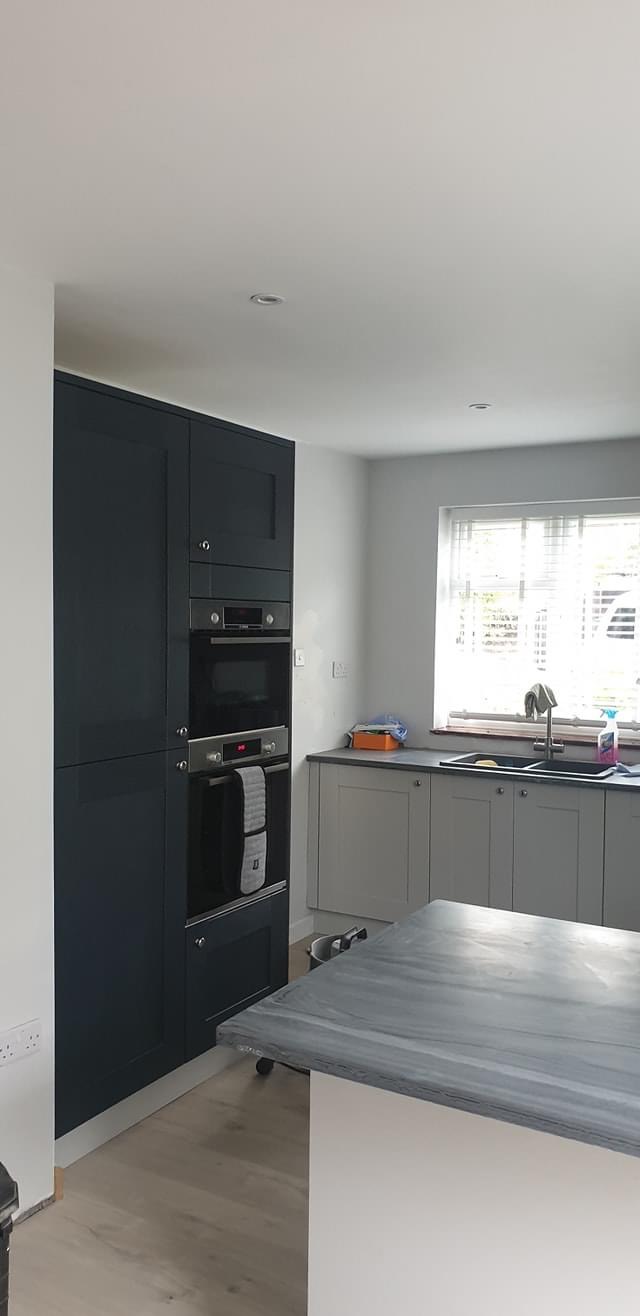Modern kitchen with integrated appliances