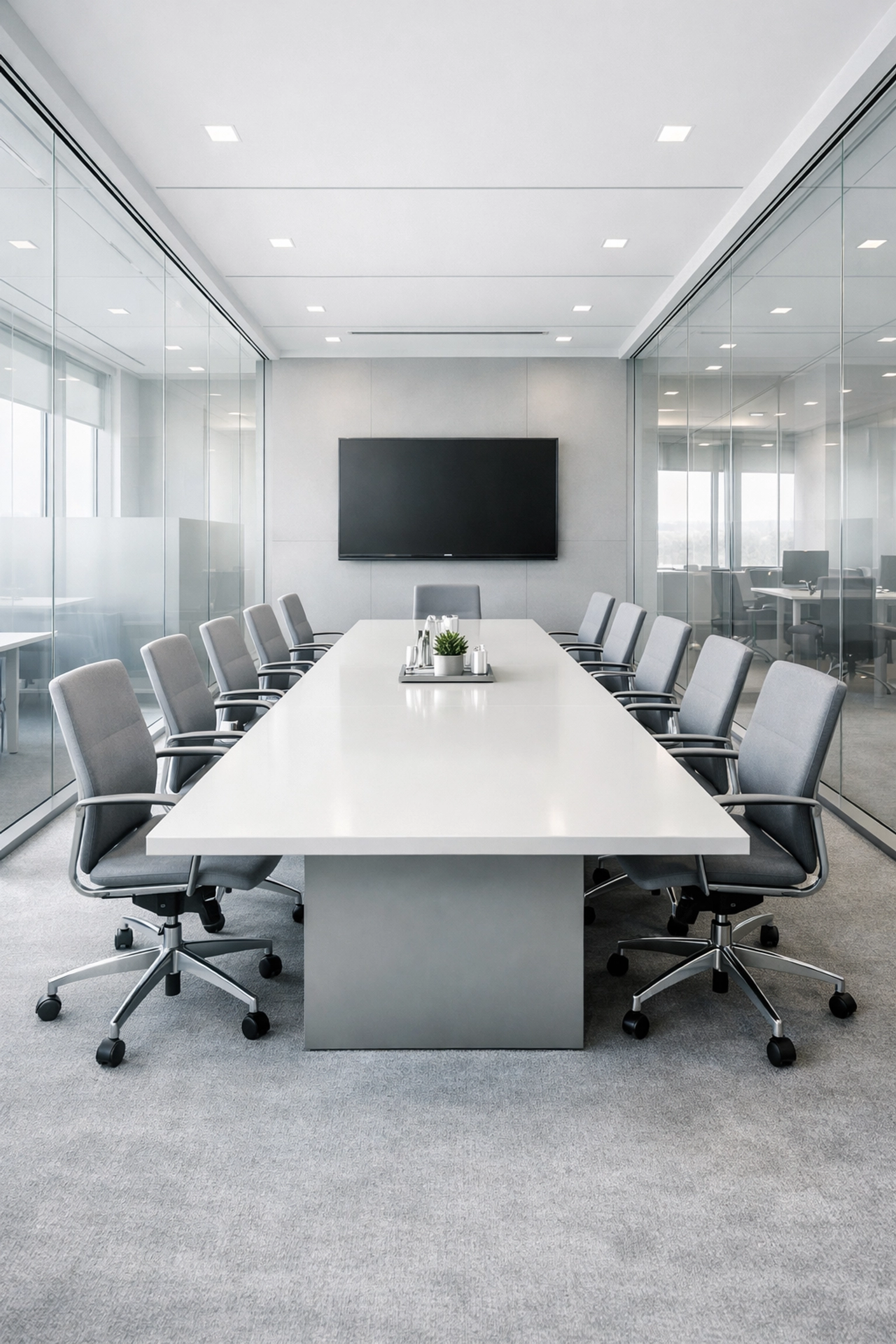 Clean, professional meeting room representing reliable infrastructure for ERO compliance and tax services.