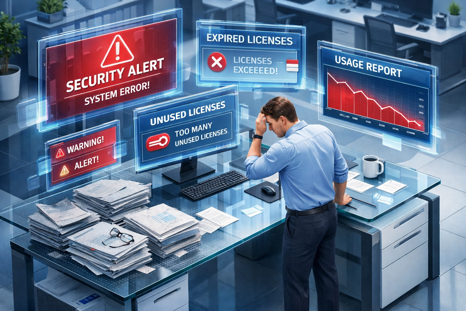IT manager overwhelmed by ServiceNow ITAM alerts and unused software license reports