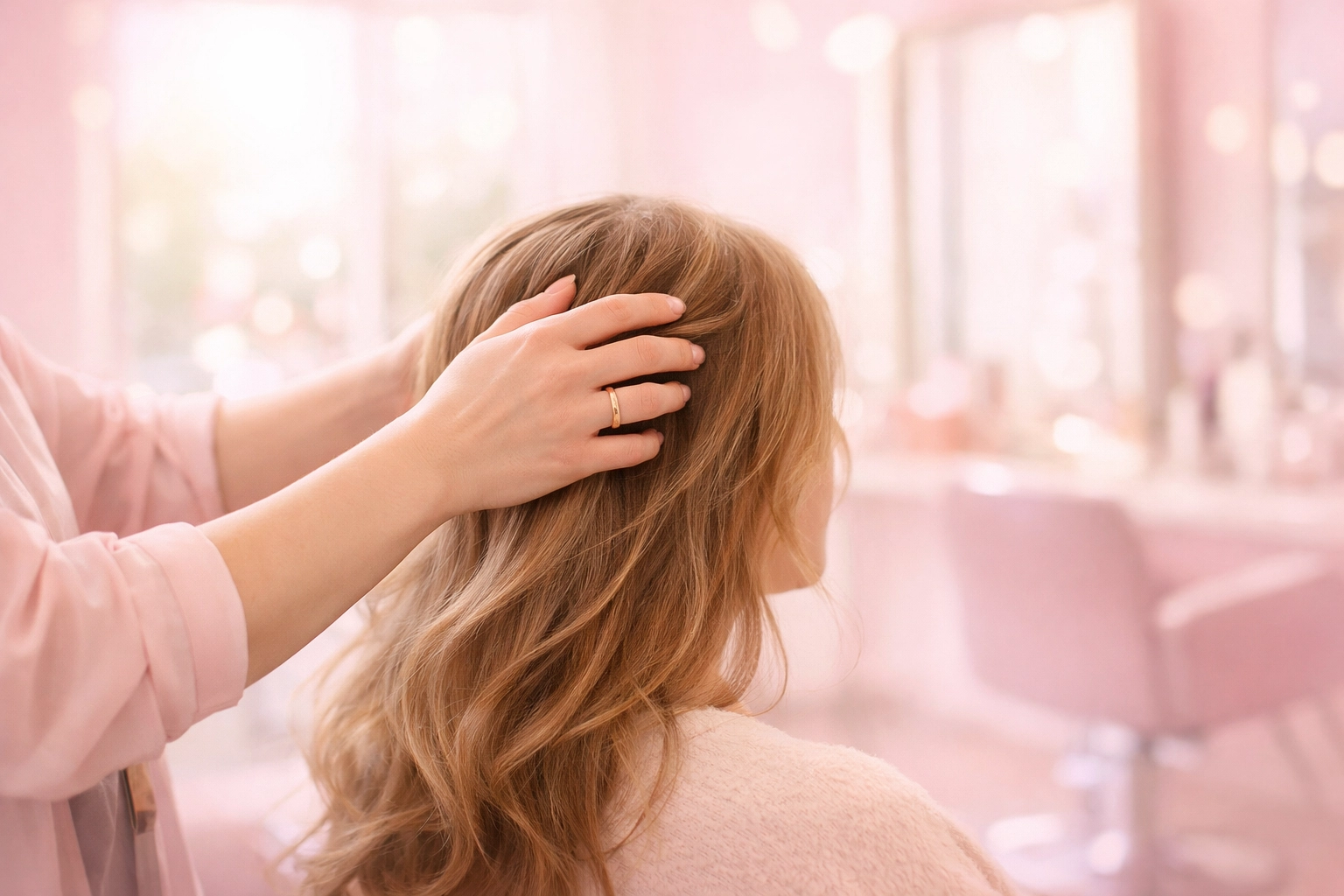 Salon therapy session showing compassionate hair care at Christlee's Hair Boutique