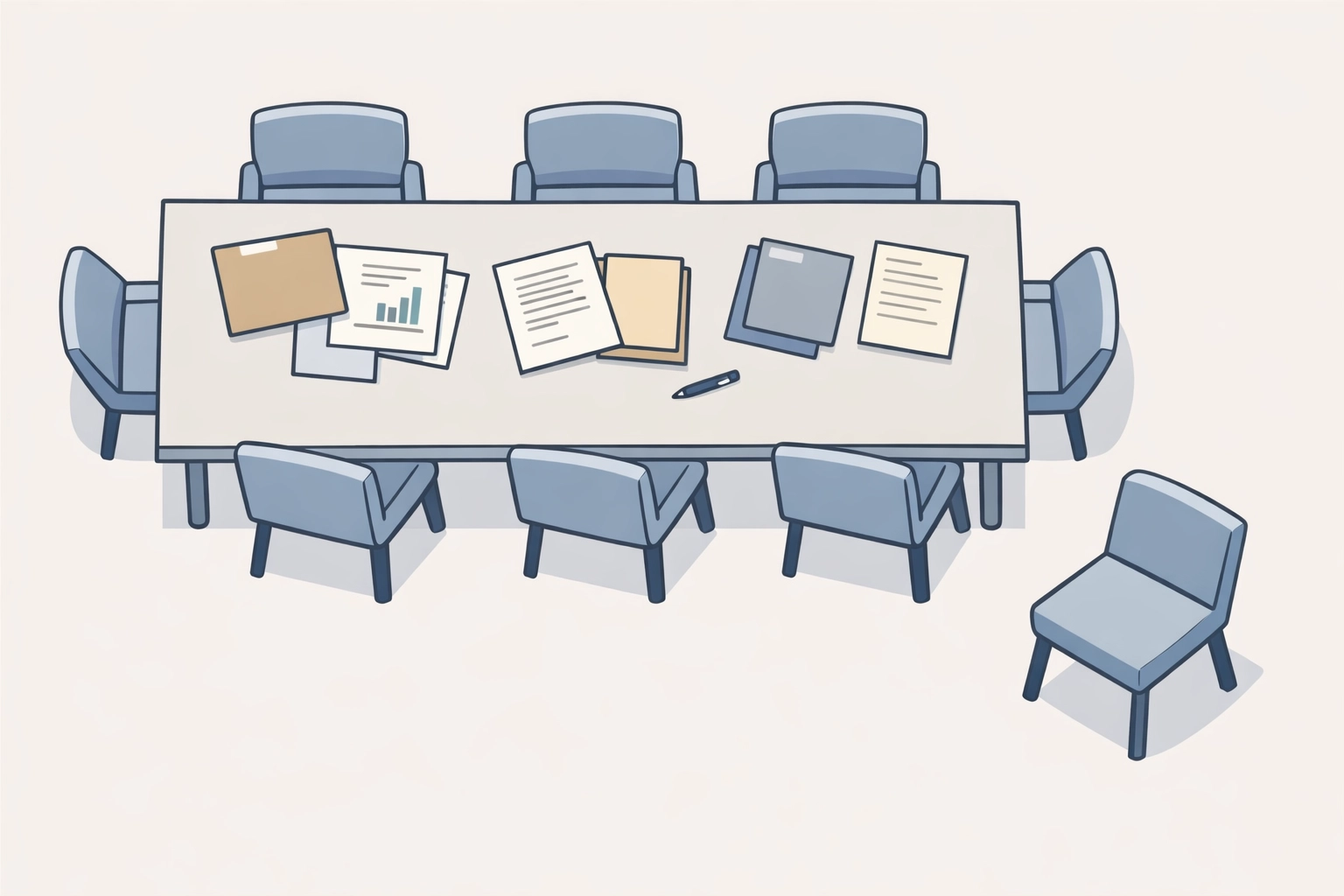 Empty conference room showing HSBC's departure from Net-Zero Banking Alliance