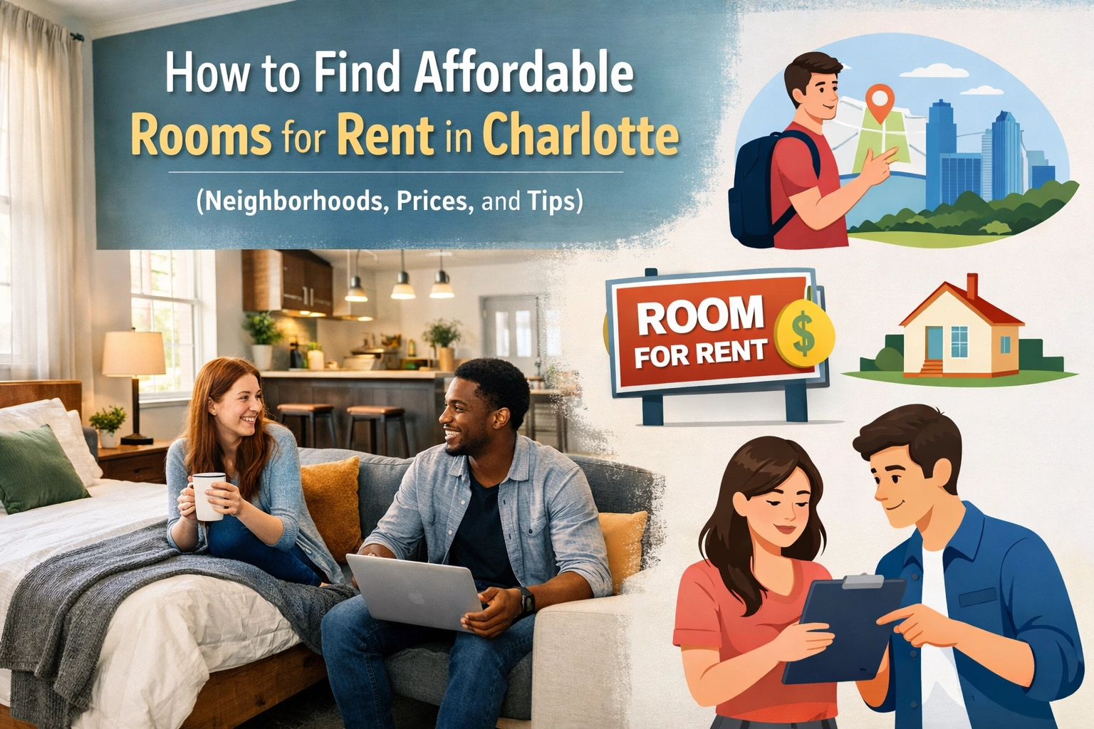 [HERO] How to Find Affordable Rooms for Rent in Charlotte (Neighborhoods, Prices, and Tips)