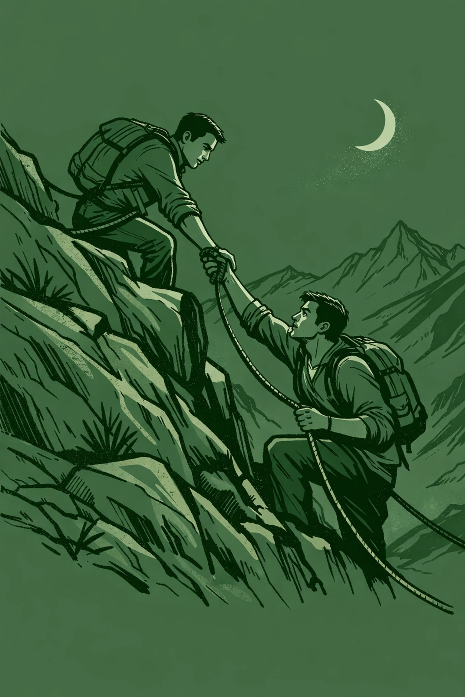 Gay couple crossing Iran-Turkey border mountains seeking asylum and safety