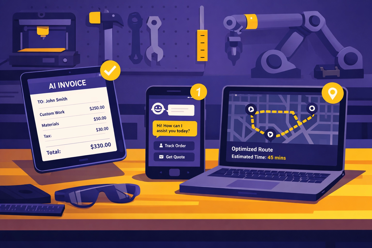 KI-gestützte Administration im Handwerk: Digitale Angebotserstellung und automatisierte Rechnungsverarbeitung