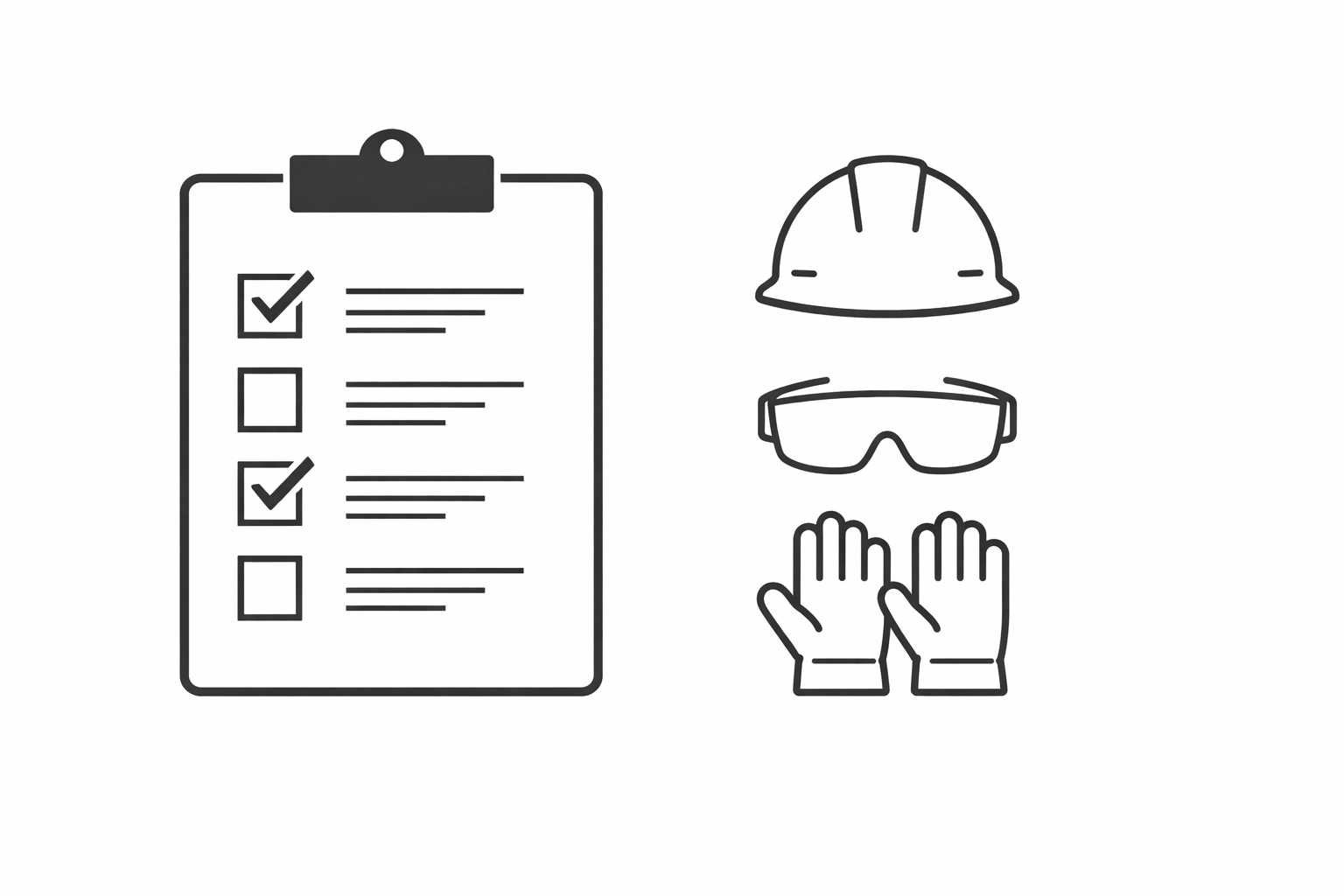 Safety checklist and equipment for electrician onboarding procedures and protocols