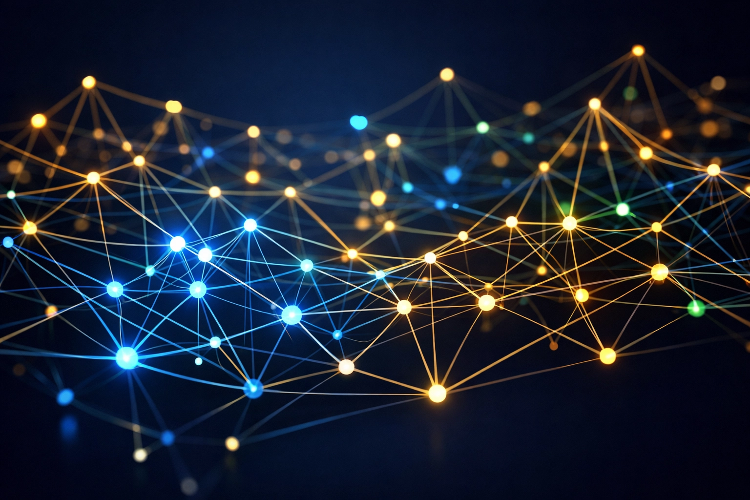 Portfolio correlation network showing interconnected assets and diversification strategy