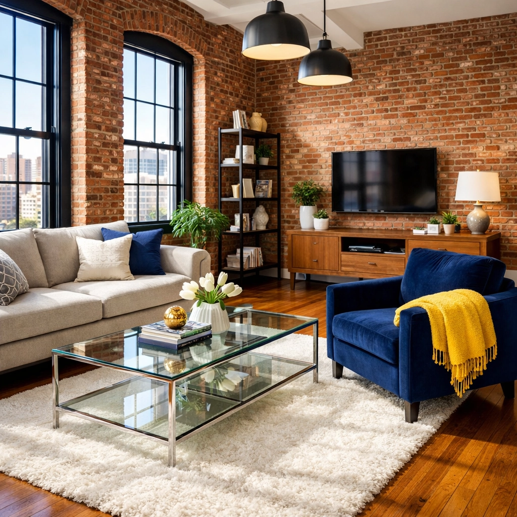 Relax in a spotless Canal District loft managed by professional maid services Worcester.