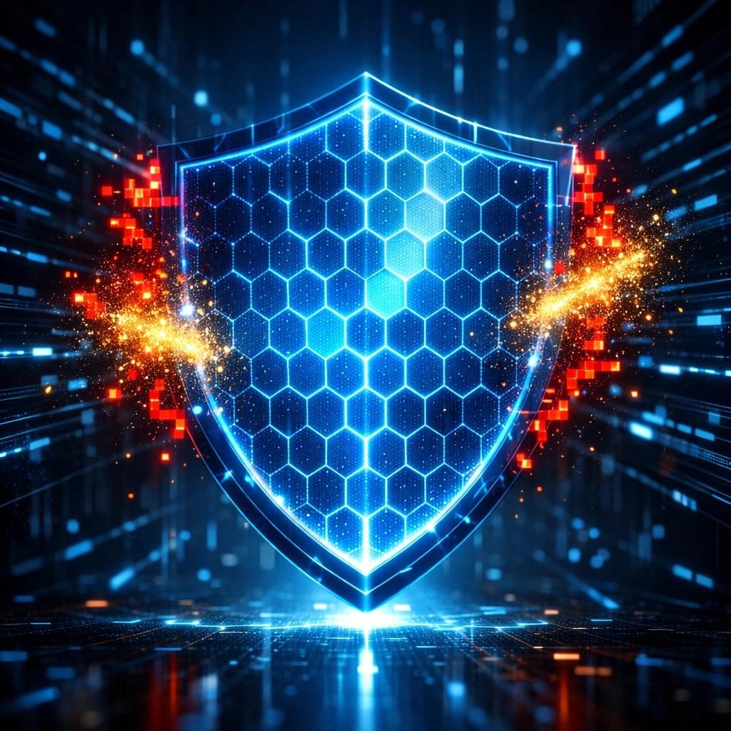 AI-powered fraud protection shield securing B2B2C Metaverse payment data and transactions.