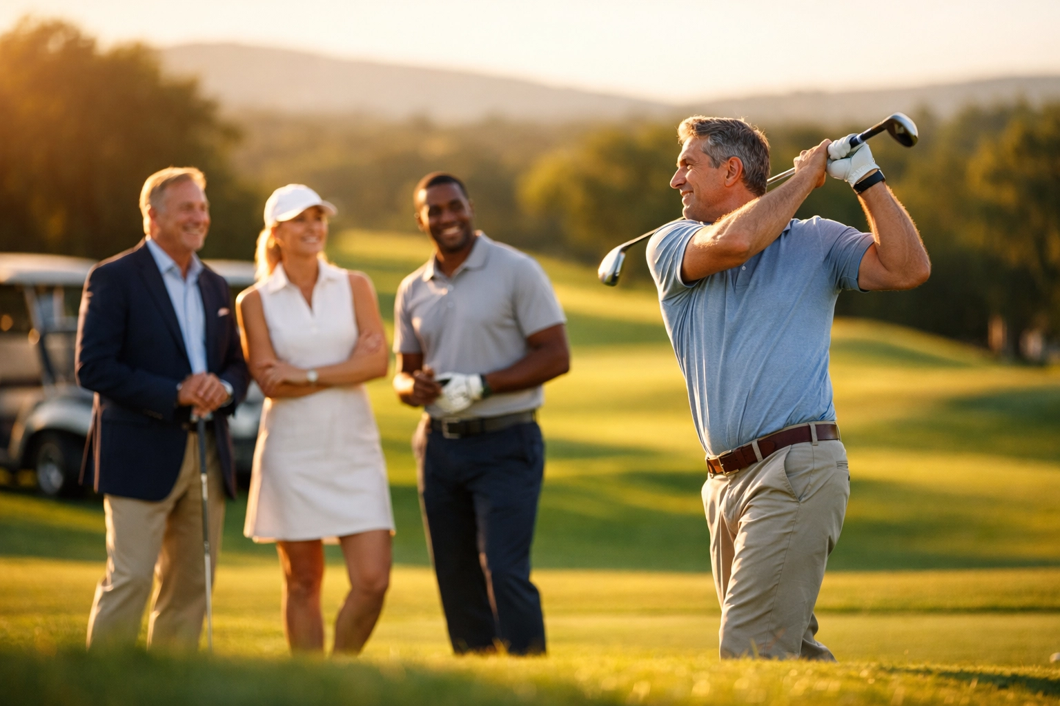 How to Integrate Super Bowl VIP Access With Year-Round Client Relationship Strategy: The 12-Month Corporate Hospitality Calendar Corporate golf outing for executive networking and client relationship building in spring