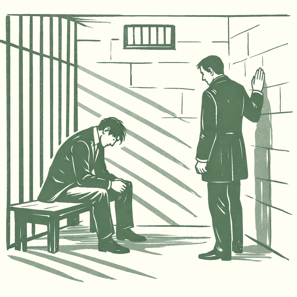 Victorian gay men in prison cell after criminalization of same-sex love under 1885 law