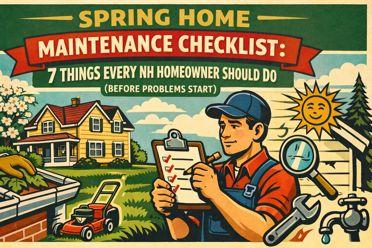 [HERO] Spring Home Maintenance Checklist: 7 Things Every NH Homeowner Should Do (Before Problems Start)