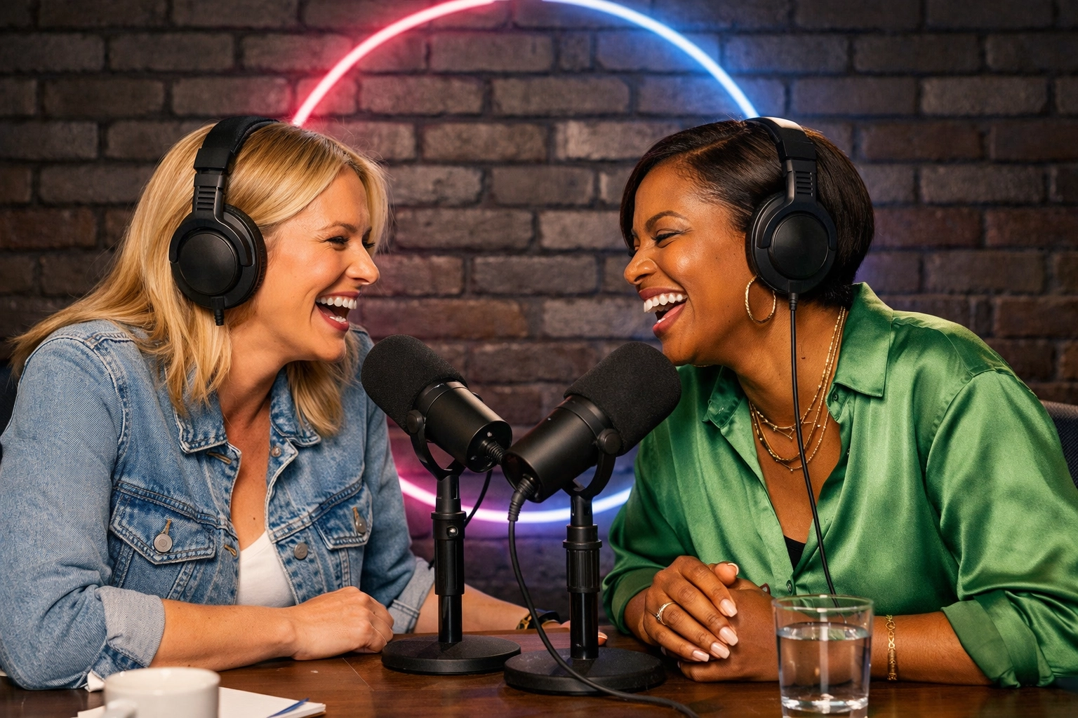 Maddie Taylor and a guest sharing an honest conversation on the My Girl Life Podcast for trans women.