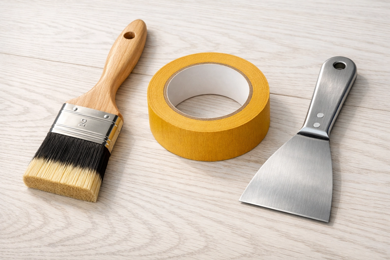 Professional painting tools for preparing a period home in Gloucestershire.