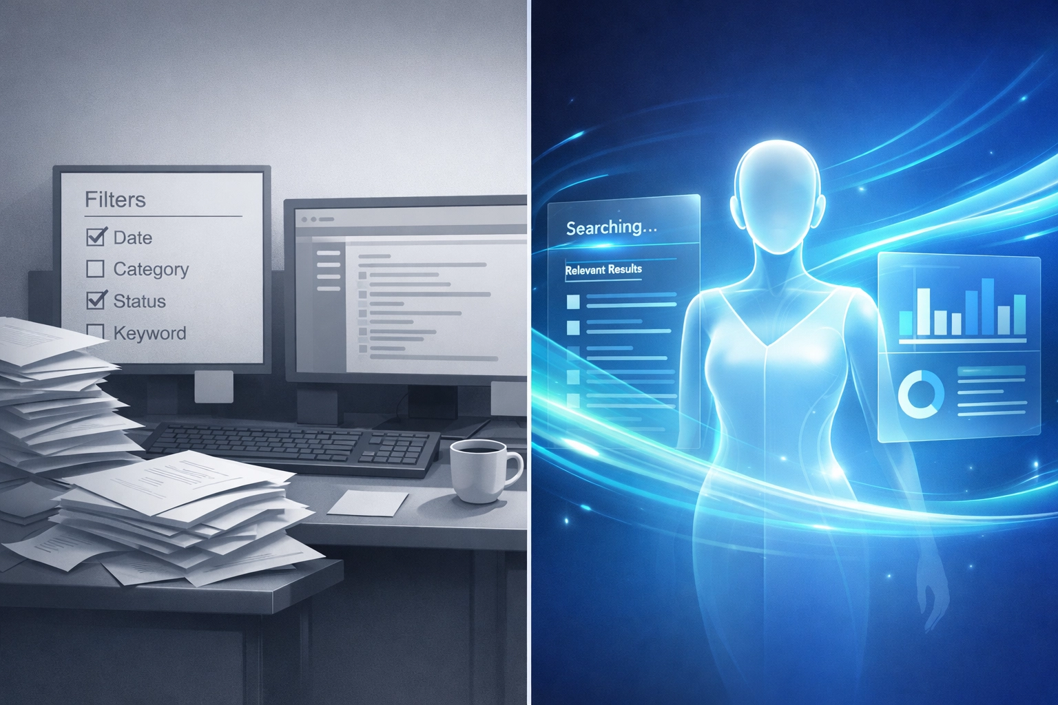 Traditional influencer search versus AI-powered agentic discovery platform comparison