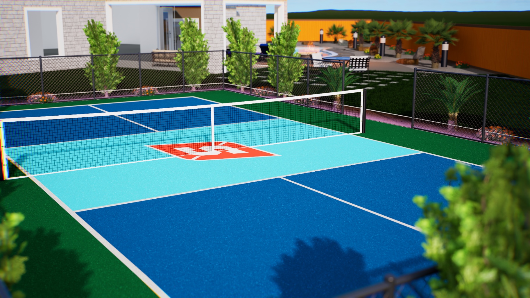 Custom Backyard Pickleball Court