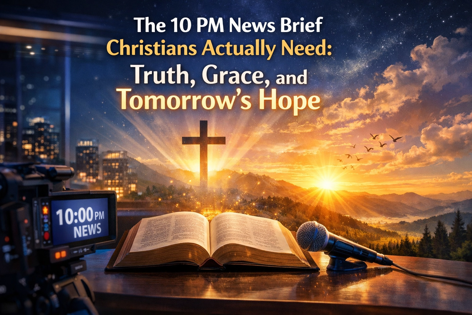 [HERO] The 10 PM News Brief Christians Actually Need: Truth, Grace, and Tomorrow