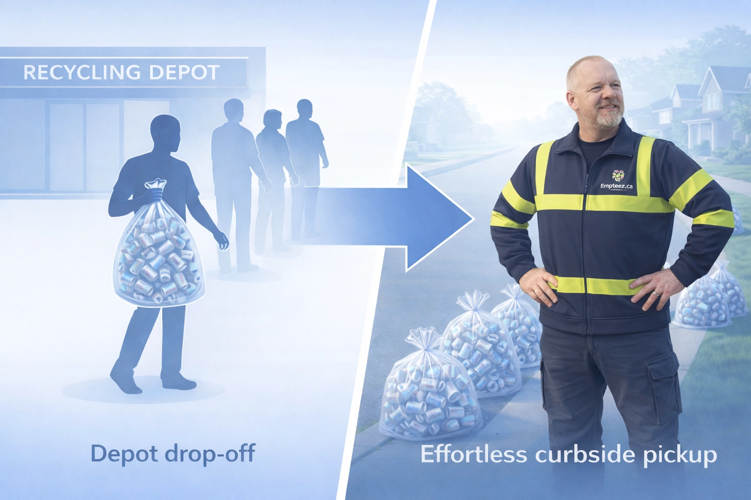 Evolution of recycling from the depot to the curb (Empteez.ca)