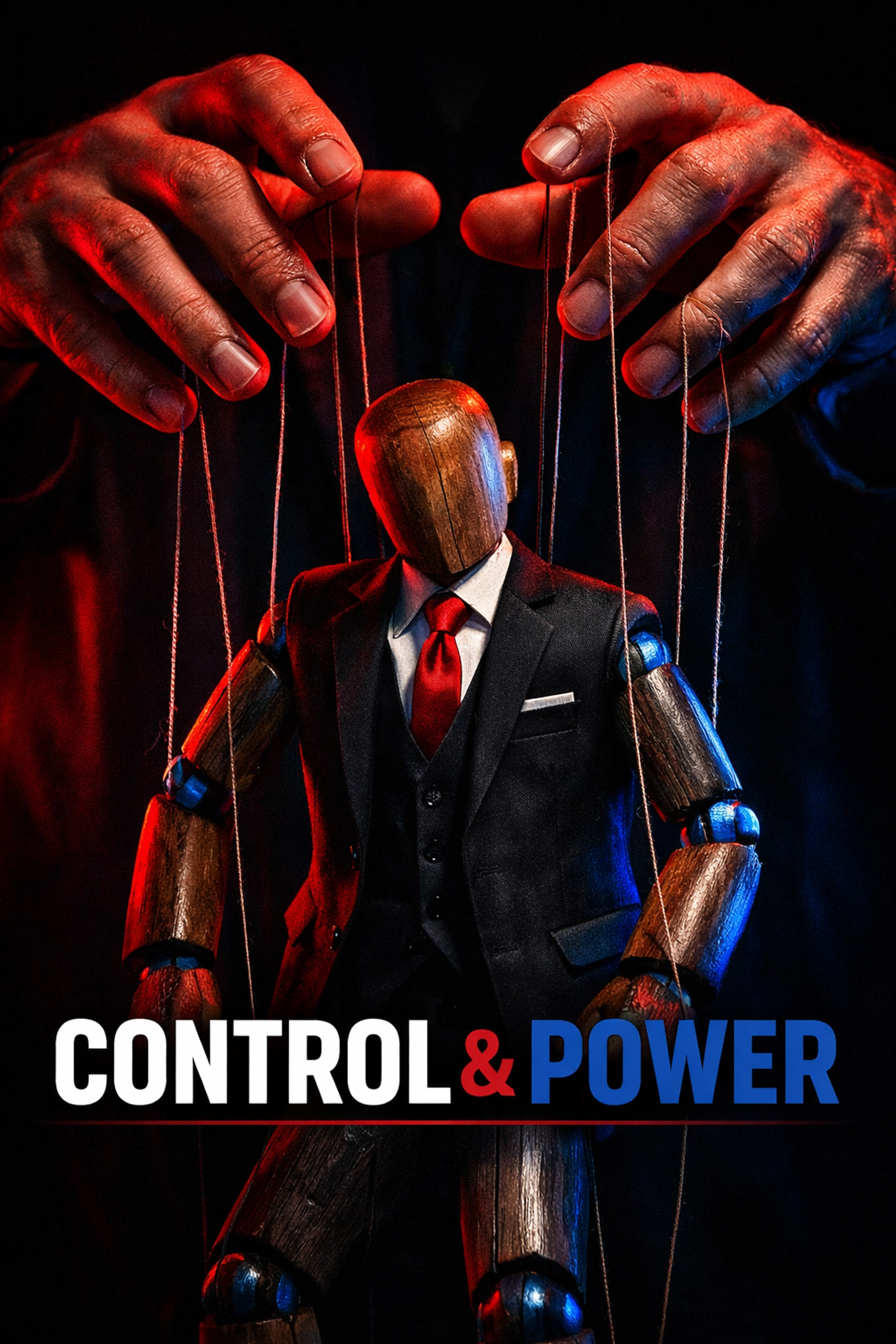 Living hands controlling a corporate puppet illustrating the agency trap of the legal strawman.