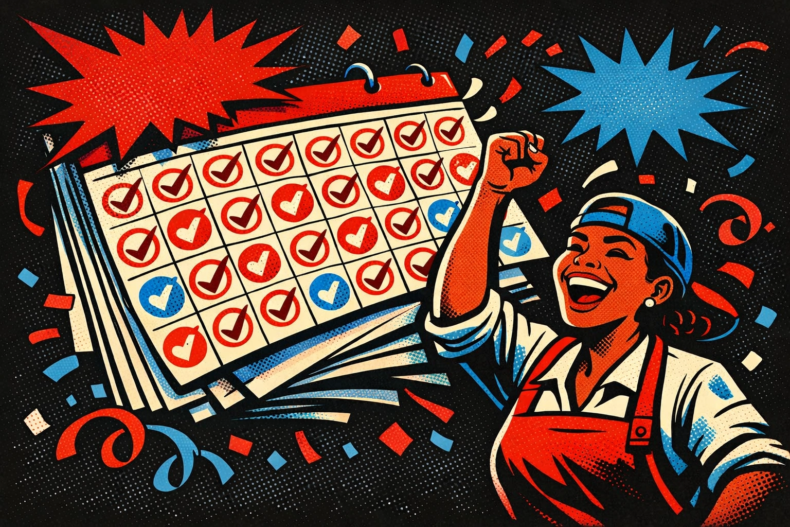 Pro celebrating a packed schedule using gohighlevel for local service businesses to automate lead follow-up.