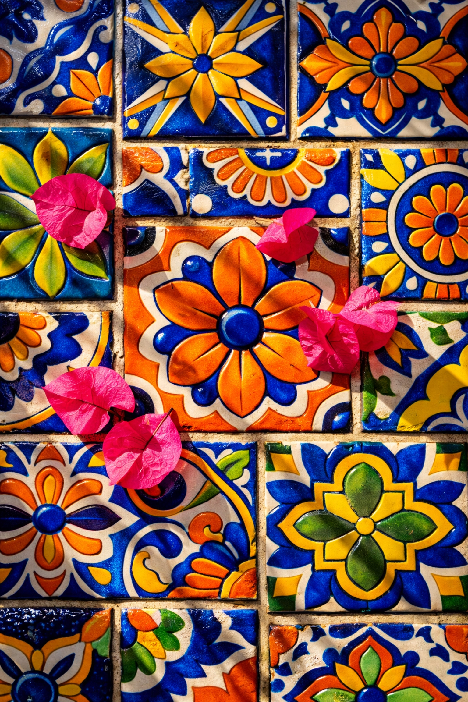 Traditional Mexican Talavera tiles in Puerto Vallarta condo rental