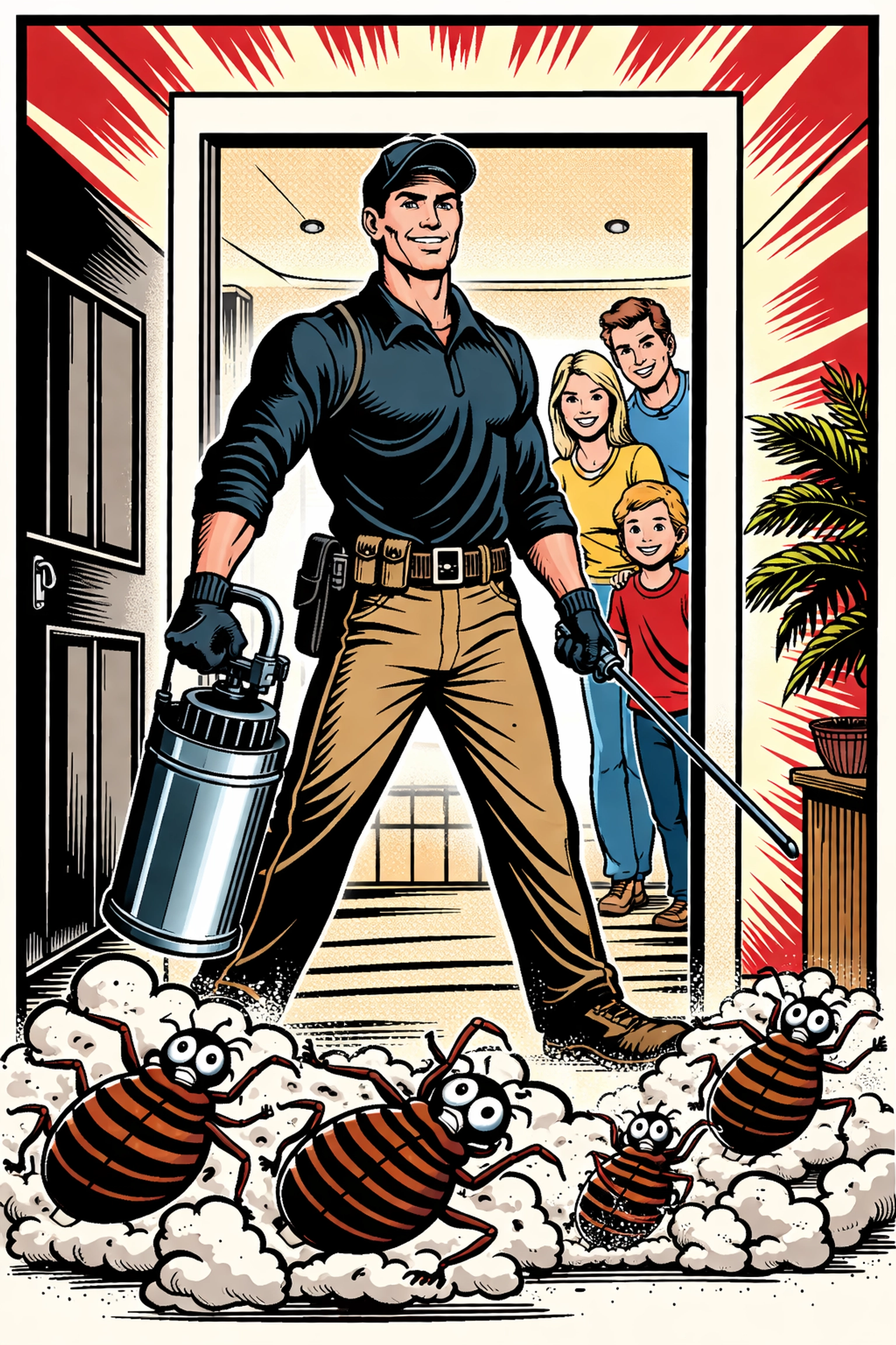 Pest control technician saves Alabama family from bed bug infestation, family relieved after whole home treatment