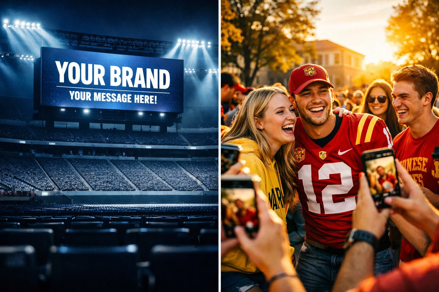 Super Bowl advertising vs campus brand ambassadors comparison showing fan engagement difference