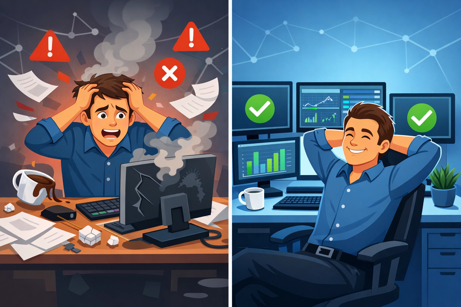 Reactive computer repair vs proactive managed IT support for Richmond small business